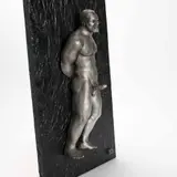 Pete by Harry Tanner, 1996, Mixed media, cast, tape, and acrylic on wood, offered Apr 2026