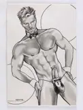 Guys Scene 1: Stripmine by Kent Neffendorf, 1993, Graphite on watercolour paper, offered Apr 2026