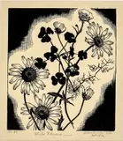 Wild Flowers by Grace Albee, engraving on paper. 1976, offered Apr 2026