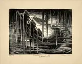 Fusion - Doodling? by Grace Albee, 1946, engraving on paper, offered Apr 2026
