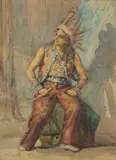 Friend or Foe? by Fay Elizabeth Davis, Watercolor on paper, offered Apr 2026