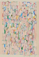 Untitled by Jane Logemann, 1996, Oil on muslin cloth, offered Apr 2026