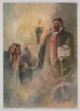 Untitled by Herman Faber, Watercolor on paper. Judaica, offered Apr 2026