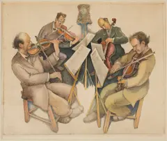 String Quartet by Saul Raskin, Lithograph, offered Apr 2026