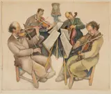 String Quartet by Saul Raskin, Lithograph, offered Apr 2026
