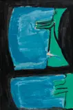 Abstract by Esther Robbins, Oil on paper, offered Mar 2026