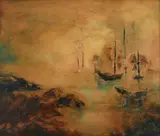 Seascape by Ray Byrd, Oil on canvas, offered Mar 2026