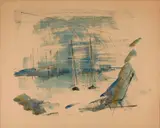 Seascape by Alfred Birdsey, Watercolor on paper, offered Mar 2026