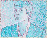 Ashton Hawkins (flamboyant artworld bon vivant and Metropolitan Museum of Art Board Member) by Gregg Smith, Gouache on paper. 1970. Double-sided, offered Mar 2026