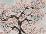 Chinese by Gary Heise, ink and watercolor on paper, offered Mar 2026