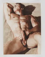 Suntan by Mcicconnet, 2011, Mixed media on Strathmore paper, offered Feb 2026