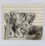 Untitled by Kent Neffendorf, Graphite on watercolor paper, offered Feb 2026