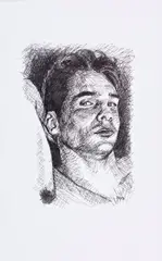 Untitled by Martin Betts, Ink on paper. Initialed on the bottom right, offered Feb 2026