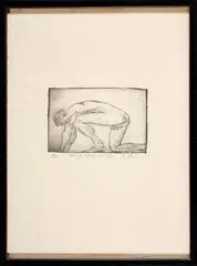 Am I Nude? by Andrew Xenios, Etching. Marked "A/P" (Artist's Proof), offered Feb 2026