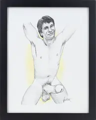 Tony Danza by F. Valentine Hooven III, pencil on paper, offered Feb 2026