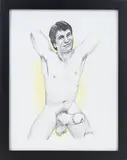 Tony Danza by F. Valentine Hooven III, pencil on paper, offered Feb 2026