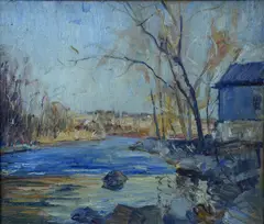 Untitled by Walter Emerson Baum, Oil on board, sold Apr 2019