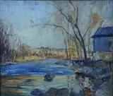 Untitled by Walter Emerson Baum, Oil on board, sold Apr 2019