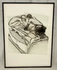 Digging Kids by Eric Fischl, etching, sold Mar 2019