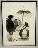 Beach Ball by Eric Fischl, etching, sold Mar 2019