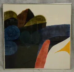 abstract print by Carol Summers, woodcut on paper, sold Mar 2019