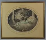 Sleeping Beauty by Louis Icart, etching, sold Mar 2019