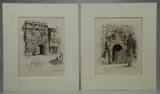 Untitled by Joseph Pennell, drypoint etchings on paper, sold Mar 2019