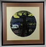 Spring Rain by Clifton Karhu, woodblock print, sold Apr 2019