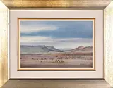 Karoo Landscape by Richard Rennie, watercolour on paper, sold Mar 2021