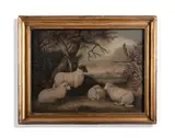 After george morland, sheep in a landscape by Benjamin Zobel, Mixed media including sand, sold Oct 2026