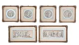 Six old testament scenes by Luigi Ademollo, Pen, grey ink and grey wash heightened with white on buff paper, sold Oct 2026