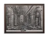 L'interno della basilica vaticana by Giuseppe Vasi, Engraving across two sheets, published in, sold Oct 2026