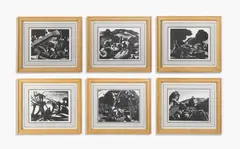 Six views from the farmer's year by Clare Leighton, Woodcut, sold Oct 2026