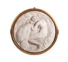 'leda and the swan' by Hibbert Charles Binney, sculpture, sold Oct 2026