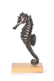 Seahorse by Sue White-oakes, Patinated bronze on an oak base, sold Oct 2026