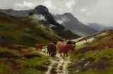 In Glencoe by Henry Hadfield Cubley, oil on canvas, sold Oct 2014