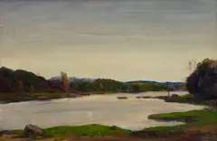 On the Tay by David Young Cameron, oil on canvas, sold Oct 2014