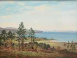 Brodick Bay from Lamlash Road, Arran by George Melvin Rennie, oil on canvas, offered Oct 2014