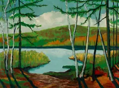 Lake View by Michael Willis, Oil on panel, offered Aug 2025