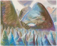 Sea of Trees by Gregory Welch, 1983, Pastel on paper, offered Aug 2025