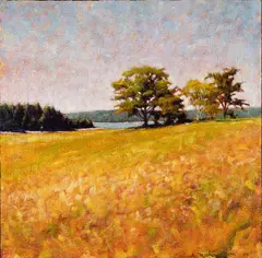 Road to Haystack Revisited by Alec Richardson, 2004, Oil on canvas laid to panel, sold Aug 2025