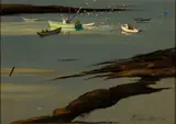 Seiners by Stephen Etnier, 1954, Oil on canvas, sold Aug 2024
