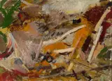 Untitled Abstraction by Morris Shulman, 1953, Casein on board, offered Aug 2024