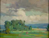 Summer Day by Mabel May Woodward, Oil on board, sold Aug 2024