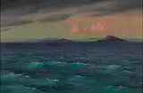 Sunset Afterglow by Will Hutchins, Oil on canvas, sold Aug 2024