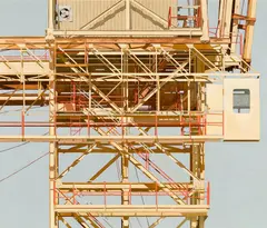 Crane V by Robert Solotaire, Oil on panel, sold Aug 2024