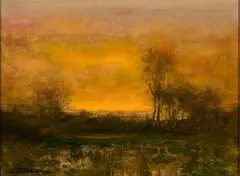 Evening Light by Dennis Sheehan, Oil on canvas, sold Aug 2024