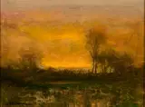 Evening Light by Dennis Sheehan, Oil on canvas, sold Aug 2024
