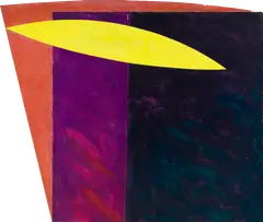 Tonight at Noon by Johnnie Winona Ross, 1984, Acrylic and wax on paper laid to canvas, sold Aug 2024