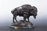 Buffalo by Carl Kauba, Bronze, offered Aug 2022
